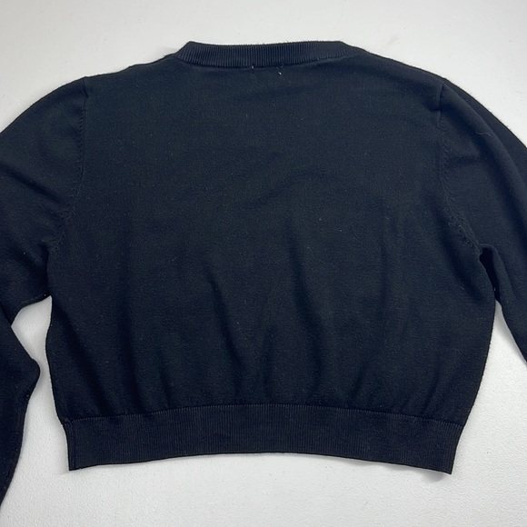 Julie Mollo Size XL Cropped NYC Long Sleeve Sweater - Picture 2 of 7